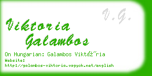 viktoria galambos business card